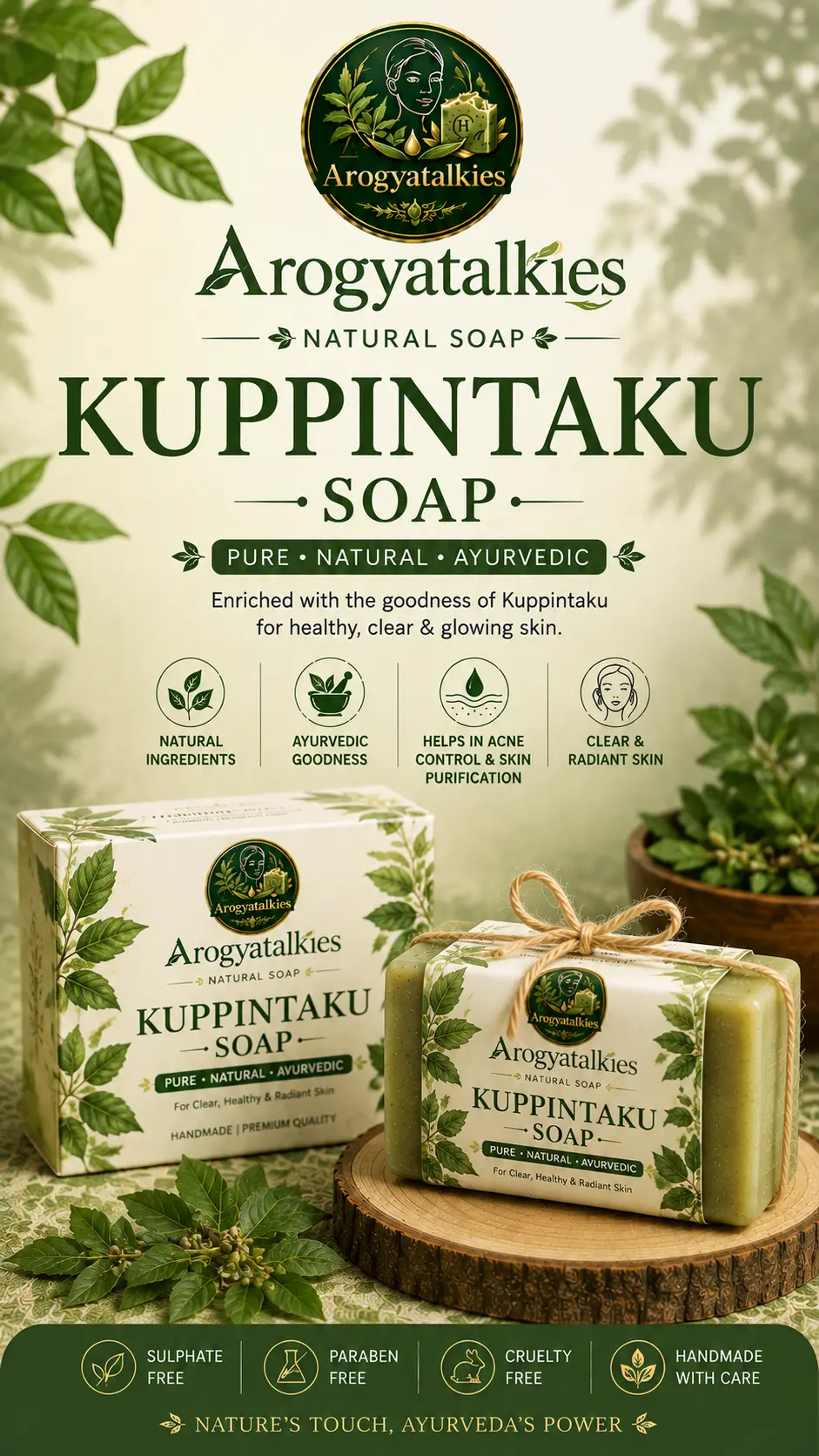 Handmade Ayurvedic soaps collection by AarogyaTalkies