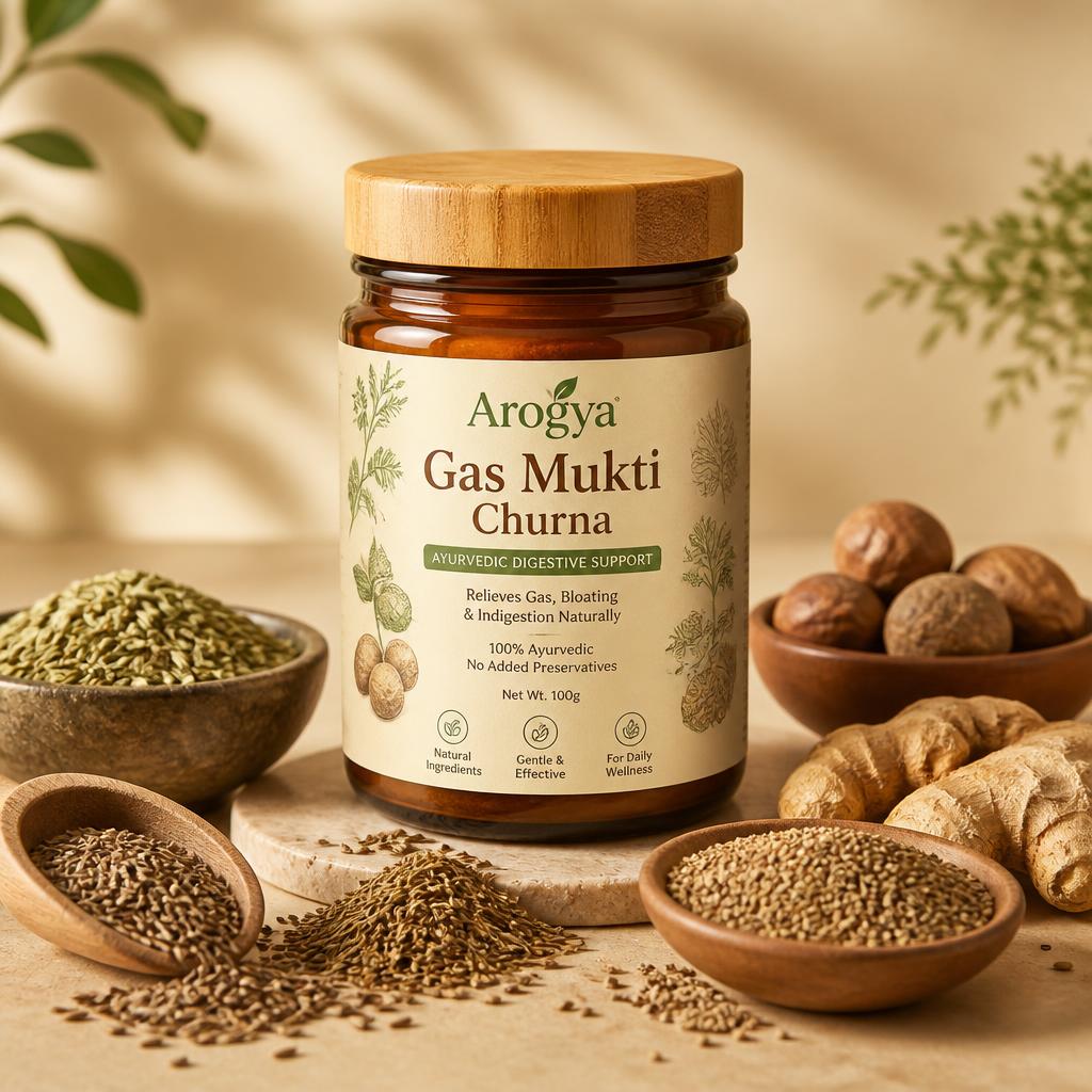 Arogya Gas Mukti Churna (100g) — AarogyaTalkies Wellness product