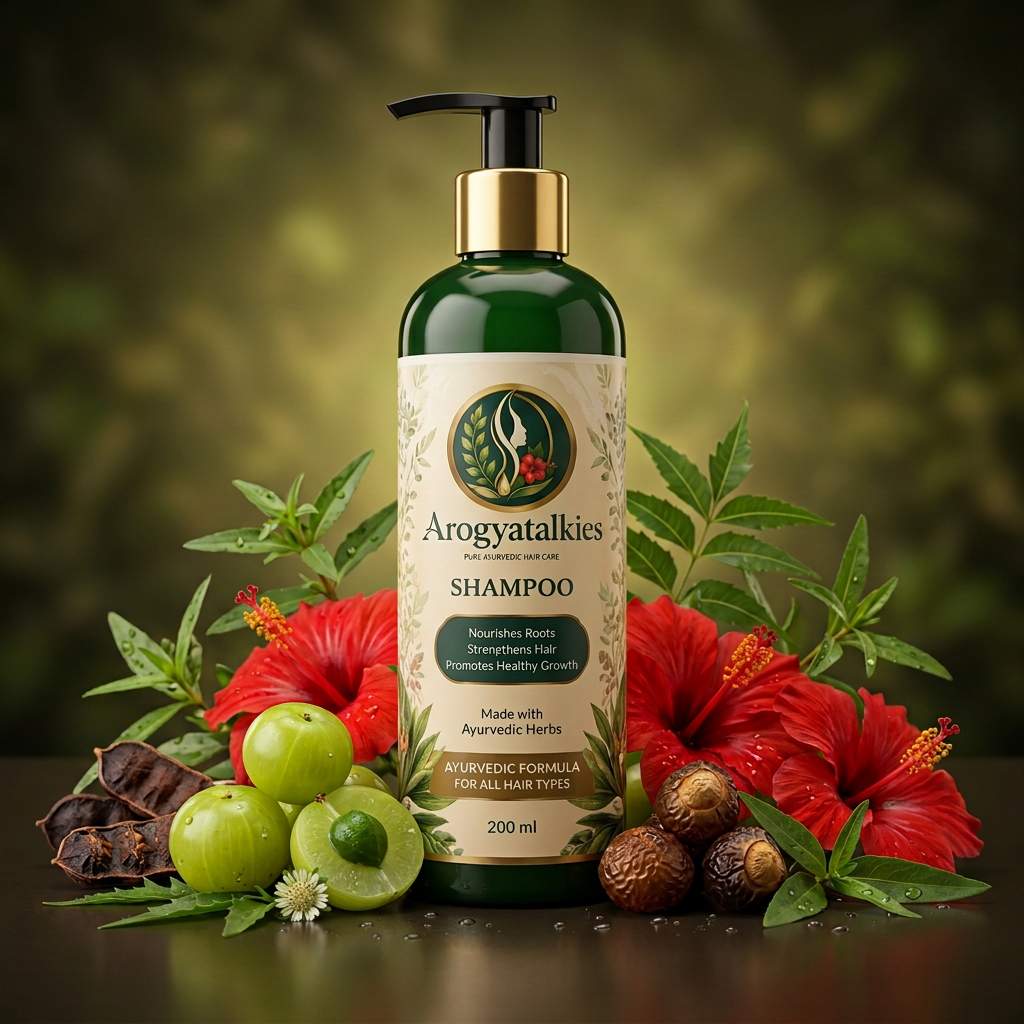 Arogya Talkies Pure Ayurvedic Herbal Shampoo — AarogyaTalkies Hair Care product